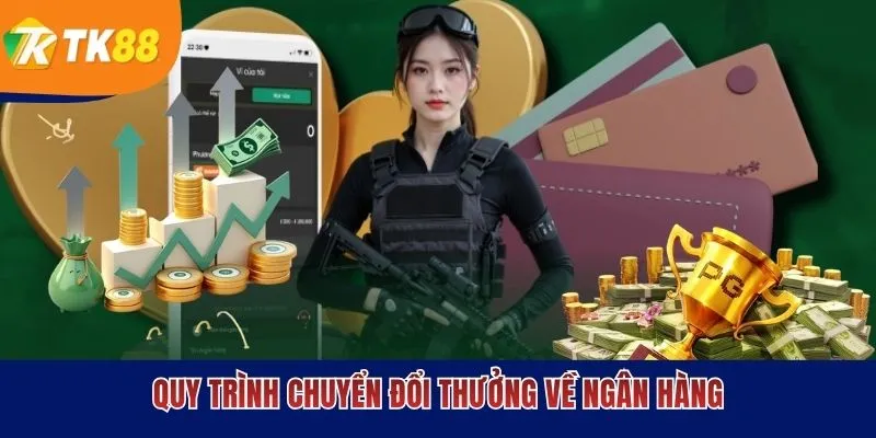 Quy trình chuyển đổi thưởng về ngân hàng